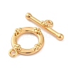 Brass Toggle Clasps KK-S403-22G-3