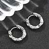 Brass Hoop Earrings EJEW-D320-23P-3