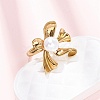 Opaque Acrylic Imitation Pearl Finger Rings RJEW-P177-03A-G-2