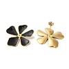 Flower Golden Ion Plating(IP) 304 Stainless Steel Stud Earrings for Women EJEW-L287-045G-3