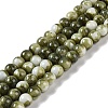 Baking Paint Glass Bead Strands X-GLAA-H031-01B-14-1