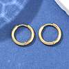 Ion Plating(IP) 304 Stainless Steel Huggie Hoop Earrings EJEW-F111A-14mm-G-4