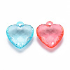 Transparent Acrylic Pendants X-TACR-T024-03B-2