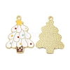 Christmas Alloy Enamel Pendants ENAM-D050-13B-02G-1