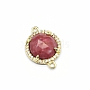 Natural Rhodonite Connector Charms PW-WGD2653-02-1