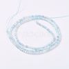 Natural Aquamarine Beads Strands G-J376-22A-2mm-3