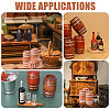 6Pcs Wooden Beer Barrel Figurines Ornaments DJEW-PH0001-82-7
