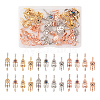  24Pcs 12 Styles Rack Plating Alloy European Dangle Charms MPDL-TA0001-04-12