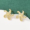 Brass Micro Pave Cubic Zirconia Pendant & Stud Earrings Sets for Women SJEW-F227-01A-G-4