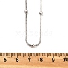 Brass Satellite Chains Necklaces for Women NJEW-D302-16P-5