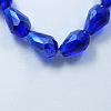 Electroplate Glass Beads Strands LS-EGLA-R008-15x10mm-8-1