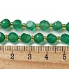 Natural Green Onyx Agate(Dyed & Heated) Beads Strands G-K387-A05-01-5