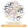 SUPERFINDINGS 30Pcs 5 Style 304 Stainless Steel Leverback Earring Findings STAS-FH0001-74-2