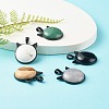 Handmade Natural Mixed Gemstone Pendants PALLOY-JF00797-3