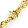 Fashionable 304 Stainless Steel Side Twisted Chain Bracelets STAS-A028-B073G-2