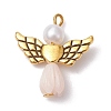 Resin Imitation Pearl Pendants PALLOY-JF02565-12-1