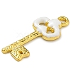 Rack Plating Brass Enamel Pendants KK-G515-05G-3