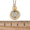 Brass Twelve Constellations Tarot Pendant Necklaces NJEW-Q006-01B-G-3