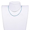 Natural Apatite Beaded Necklaces NJEW-JN02492-02-4