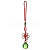 Glass Round Ball Hanging Ornaments HJEW-Z006-01E-1