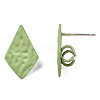 Spray Painted Iron Stud Earring Findings IFIN-N008-013A-3