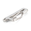 304 Stainless Steel Keychain Clasp Findings STAS-C024-26P-3