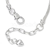 Alloy Snake Chain Charms Bracelets BJEW-JB11448-03-4