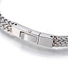 Tarnish Resistant 304 Stainless Steel Mesh Bracelets BJEW-L665-04P-2