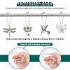 Unicraftale 3 Sets Iron Shower Curtain Rings for Bathroom AJEW-UN0001-37-5