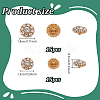 30Pcs 2 Styles 1-Hole Alloy Rhinestone Shank Buttons BUTT-GA0001-44KCG-2