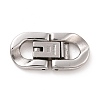 304 Stainless Steel Fold Over Clasps STAS-B029-05C-2