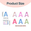 20Pcs UV Plating Transparent Acrylic European Beads OACR-TADJ0001-19A-3