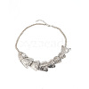 Summer Alloy Flexible Fish Bib Necklaces for Women WG0DD39-02-3