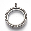 Alloy Magnetic Locket Pendants PALLOY-T052-23-2