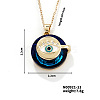 Vintage Sparkling Rhinestone Eye Pendant Necklaces NM4896-1-1