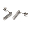 304 Stainless Steel Stud Earring EJEW-C099-08P-3