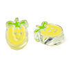 Transparent Acrylic Enamel Beads TACR-N012-004G-3