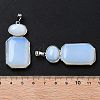 Opalite Human Body Shaped Pendants G-P552-03P-03-3