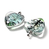 Transparent Glass Pendants GLAA-M048-01B-2