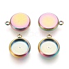 Ion Plating(IP) 304 Stainless Steel Pendant Cabochon Settings STAS-K202-03D-M-3