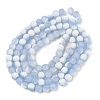 Frosted Crackle Glass Beads Strands GLAA-U001-6mm-M14-3