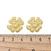 Brass Flower Stud Earrings EJEW-R016-17G-3