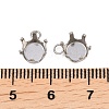 304 Stainless Steel Pendant Rhinestone Claw Charms Settings STAS-B121-01B-P-3