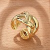 Brass Cuff Finger Rings RJEW-C120-14G-1