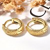 Rack Plating Ring Brass Hoop Earrings for Women EJEW-C125-11G-2