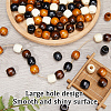 Gorgecraft 200Pcs 4 Colors Natural Wood Beads WOOD-GF0002-03-6