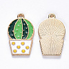 Alloy Enamel Pendants ENAM-N054-014-2