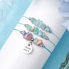 3Pcs Constellations Adjustable Nylon Cord Braided Bead Bracelets for Women Men BJEW-JB11325-11-3