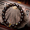2 Strands Gold Stamp Glass Beads Strands GLAA-HY0001-42-6