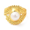 Natural Pearl Open Cuff Ring RJEW-M150-05G-2